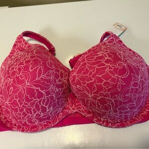 Goddess Vibrant Pink Lace Bra